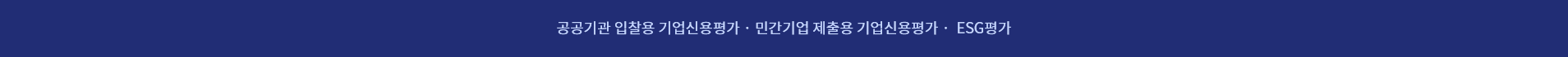 공공기관 입찰용 기업신용평가m 민간기업 제출용 기업신용평가, ESG평가 팝업 이미지