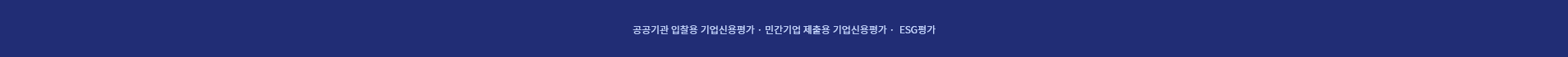 공공기관 입찰용 기업신용평가m 민간기업 제출용 기업신용평가, ESG평가 팝업 이미지
